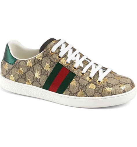 gucci bee sneakers streetstyle|Gucci bee sneakers women.